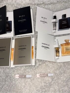 CHANEL Bleu de Chanel & Gabrielle & Chance Parfum Samples 8 ct